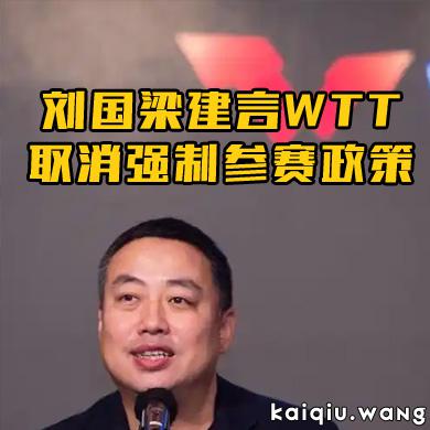 刘国梁建议WTT：取消强制参赛，给予运动员自主权