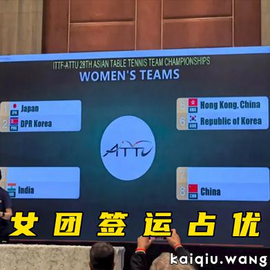 2025乒乓球亚锦赛抽签揭晓：国乒男团陷中日韩“死亡半区”，女团签运占优
