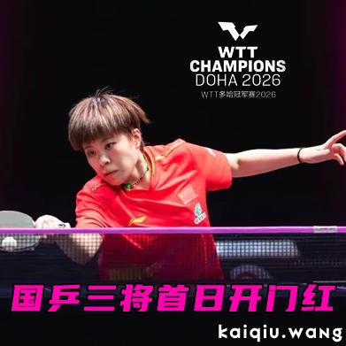 WTT多哈冠军赛丨战况激烈！伊藤美诚、申裕斌已出局，国乒三将首日开门红均横扫晋级！