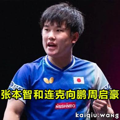张本智和连克向鹏周启豪 国乒多哈赛下半区彻底失守